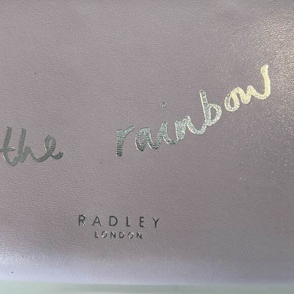 Radley London Follow Me Over the Rainbow Lilac Zip Around Long Wallet - Picture 11 of 12